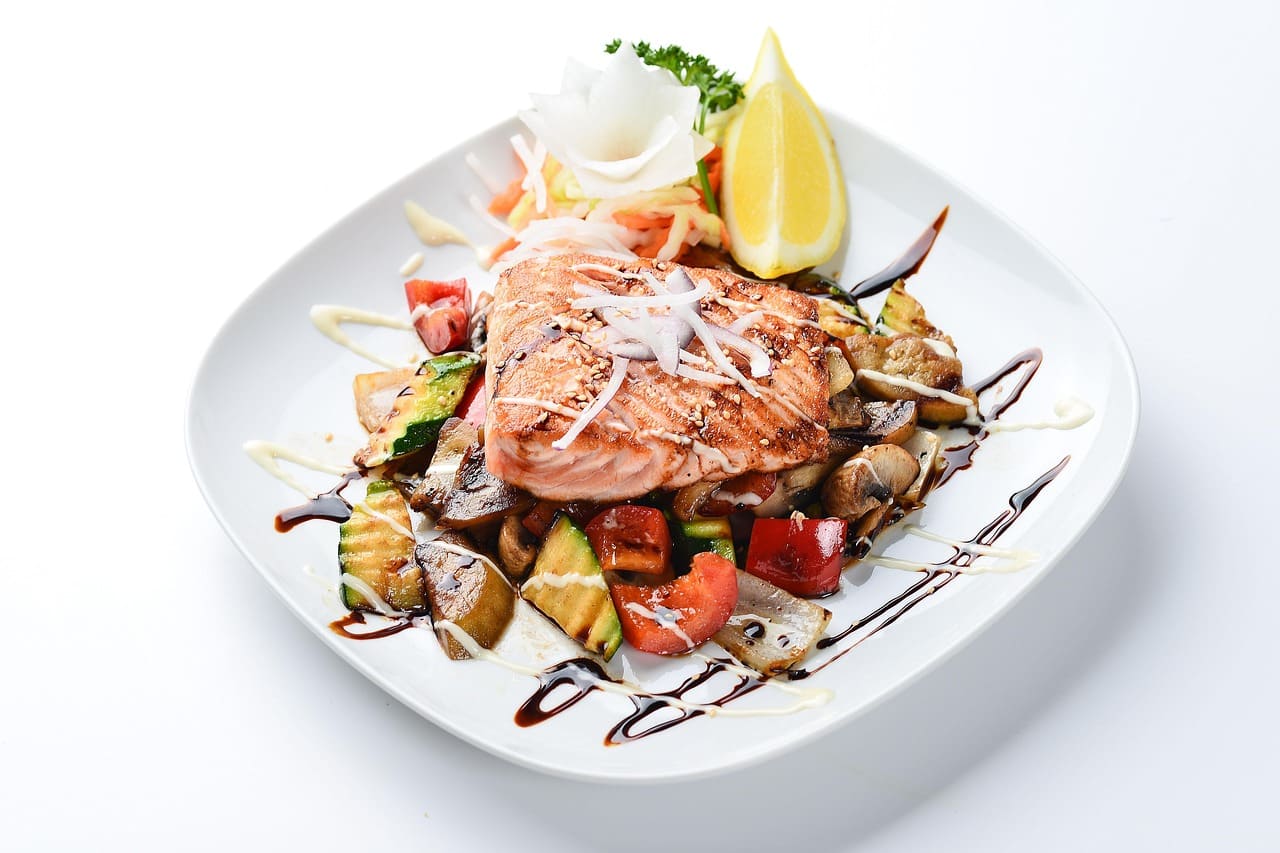 Salmon Panggang Asparagus